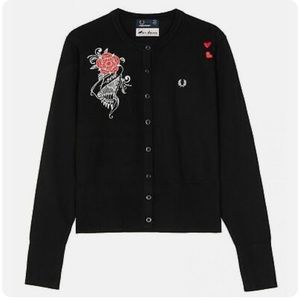 Fred Perry • Amy Winehouse Black Cardigan
